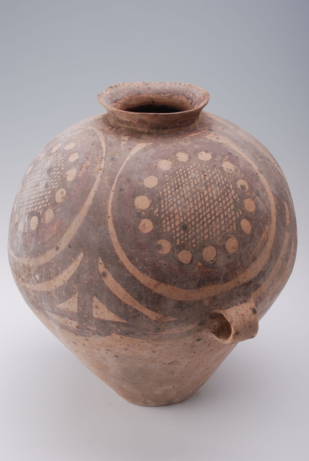 新石器时代几何纹双系彩陶罐